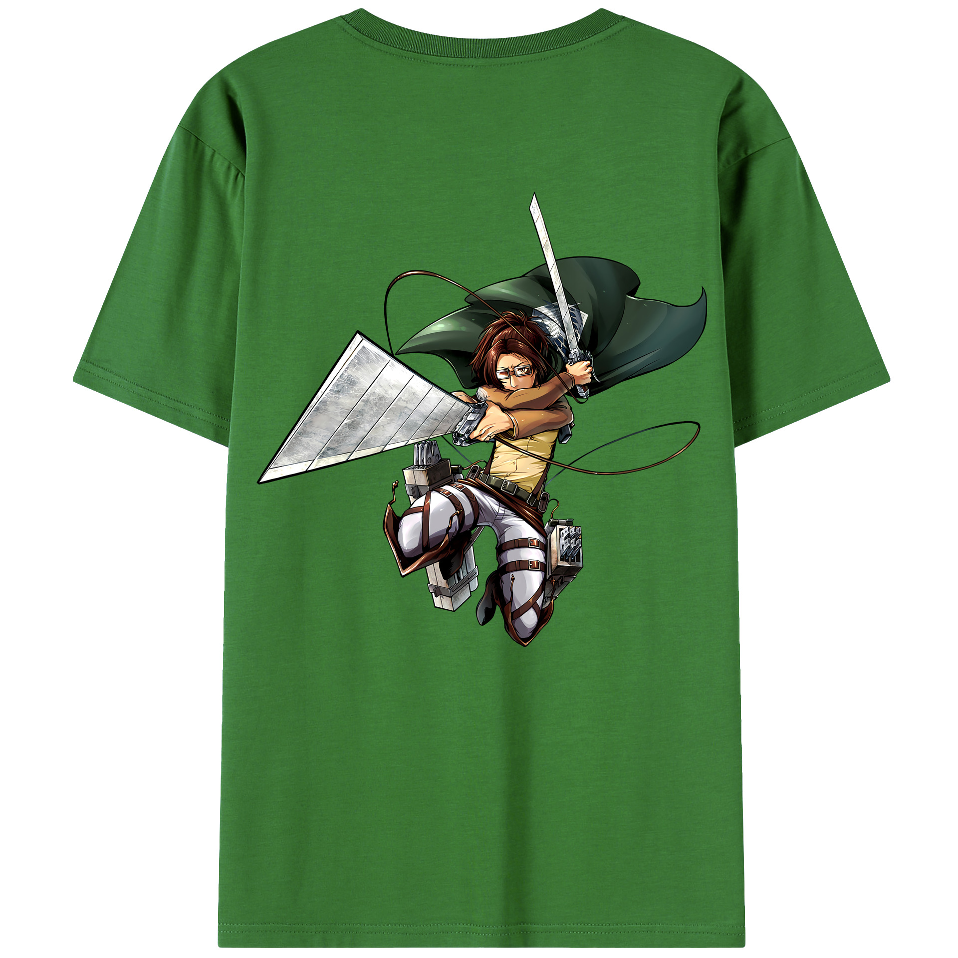 （画像用） 進撃の巨人 ハンジ·ゾエ Attack on Titan Hanji Zoe レディース半袖Tシャツ(バックプリント)